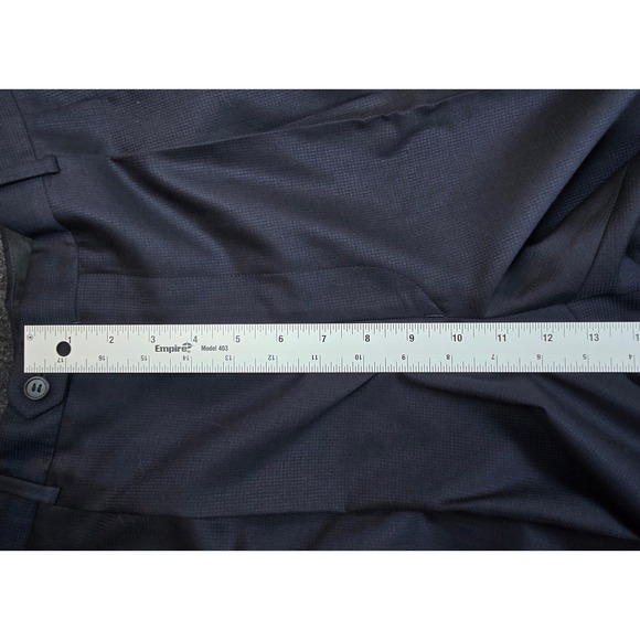 Gieves & Hawkes Men's Navy Blue Wool Dress Pants Super 150s Italy Size 34W x 29L - Picture 6 of 10